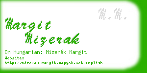 margit mizerak business card