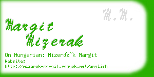 margit mizerak business card